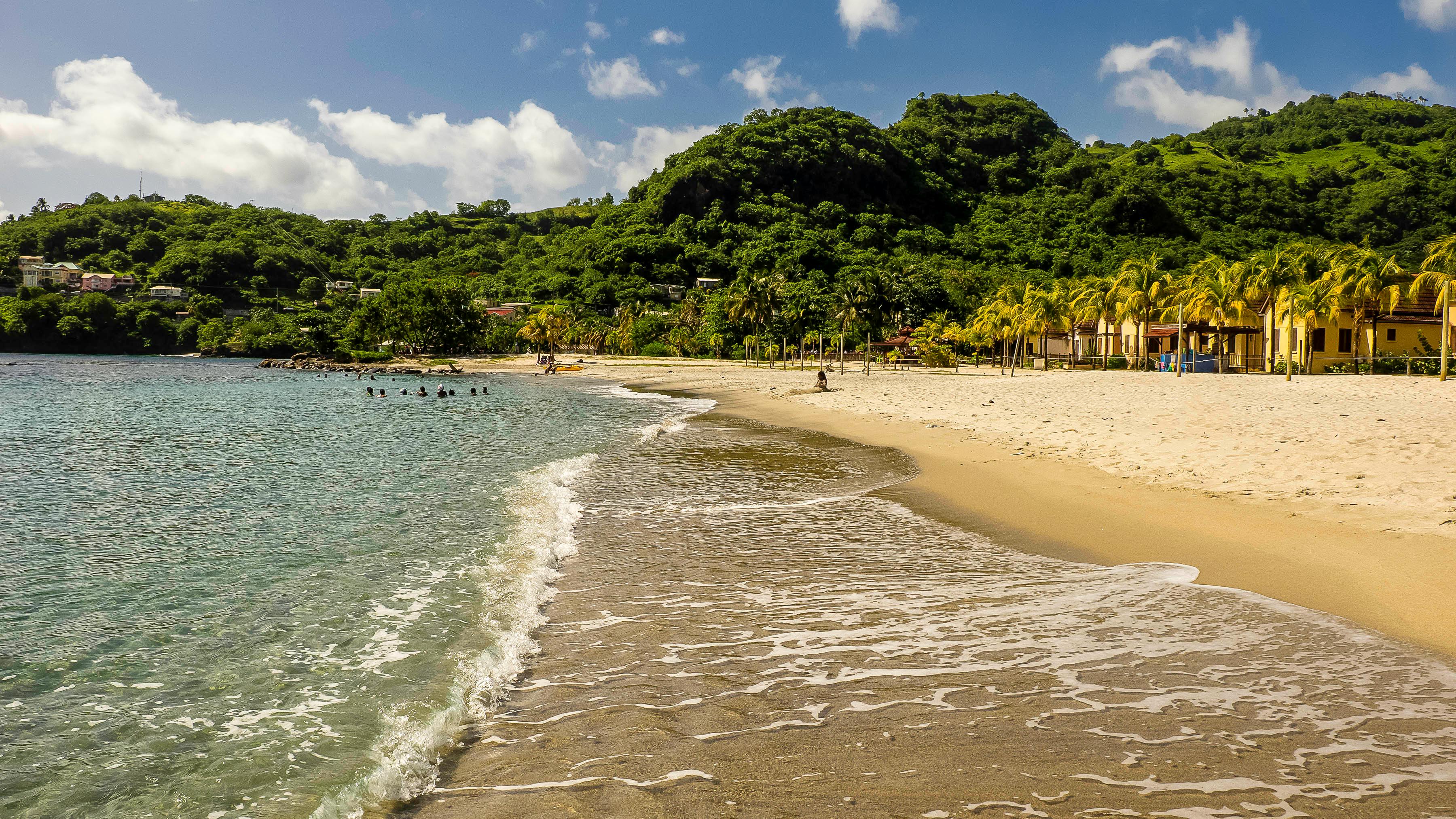 St Lucia beach — Two for the Row'd